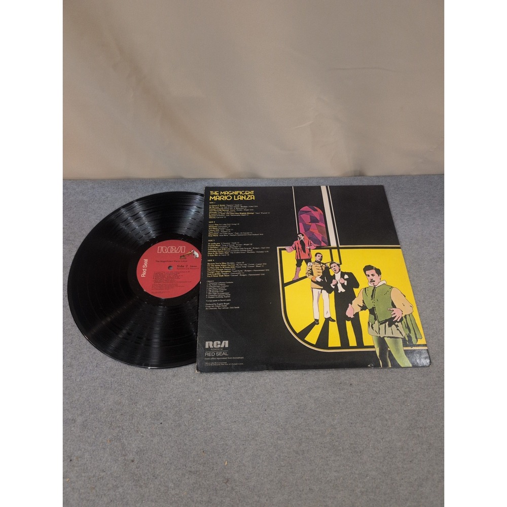 Mario Lanza The Magnificent Mario Lanza 2 Record Set RCA Red Seal R234330(e) LP - Picture 2 of 2